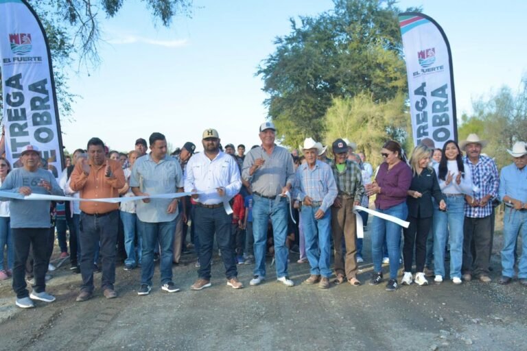 Gobierno de El Fuerte cumple con obras de infraestructura social en Zozorique y cabecera municipal