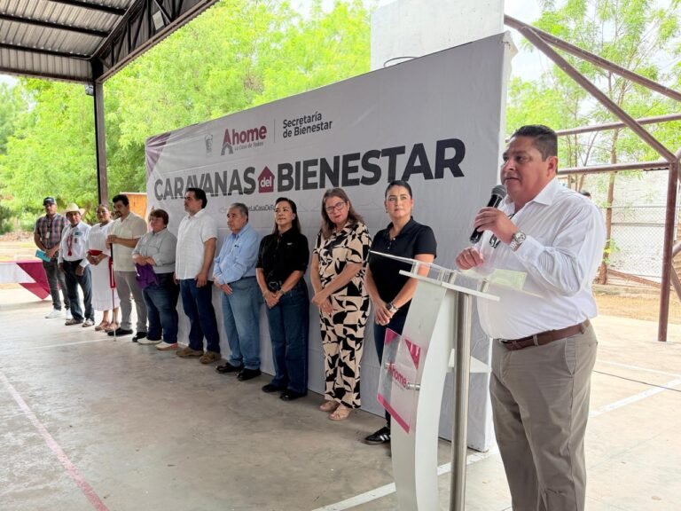 Caravanas del Bienestar acercan servicios gratuitos a familias del Ejido 5 de Mayo
