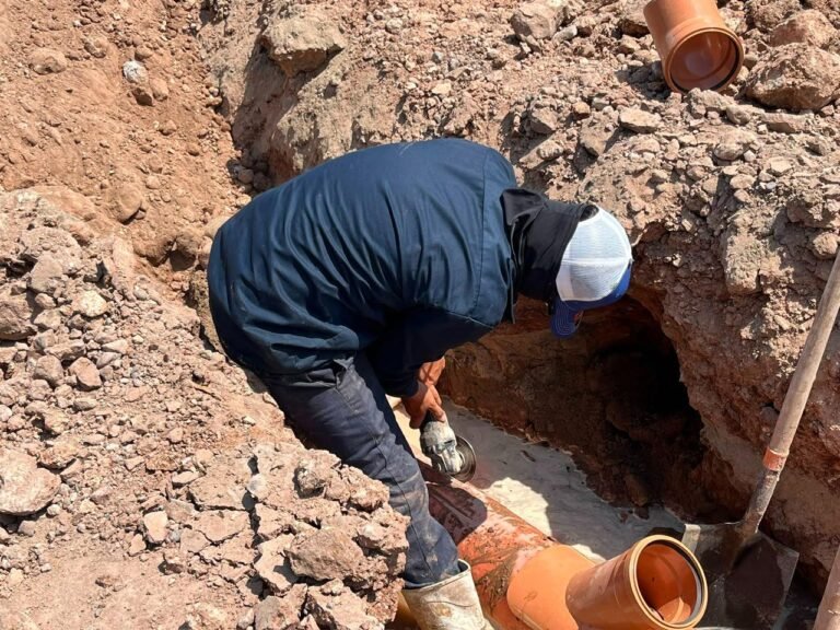 JAPAMA rehabilita drenaje colapsado en Nuevo San Miguel